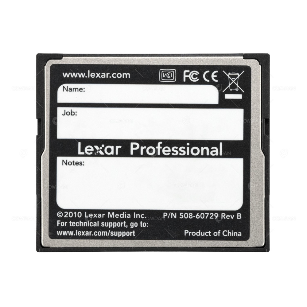 508-60729 LEXAR PROFESSIONAL 400X 8GB COMPACTFLASH FOR HP MSA P2000 G3